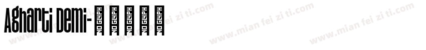 Agharti Demi字体转换